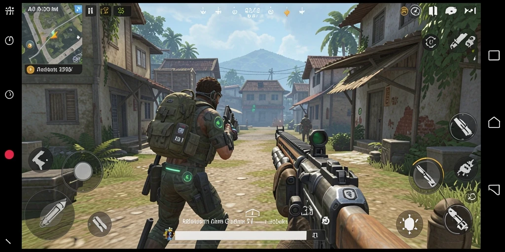 Tampilan gameplay TPS yang mendebarkan di A200M.
