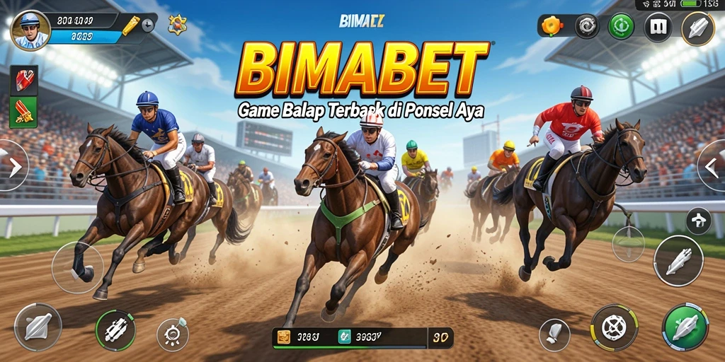Gameplay Racing seru dan mendebarkan dalam BIMABET.