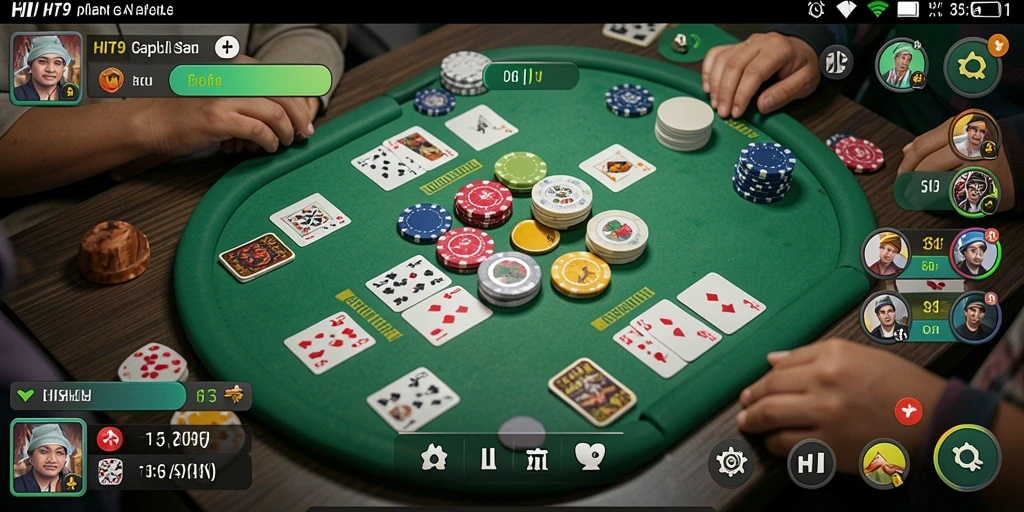Screenshot menampilkan gameplay seru dari HIT9 Gaple.