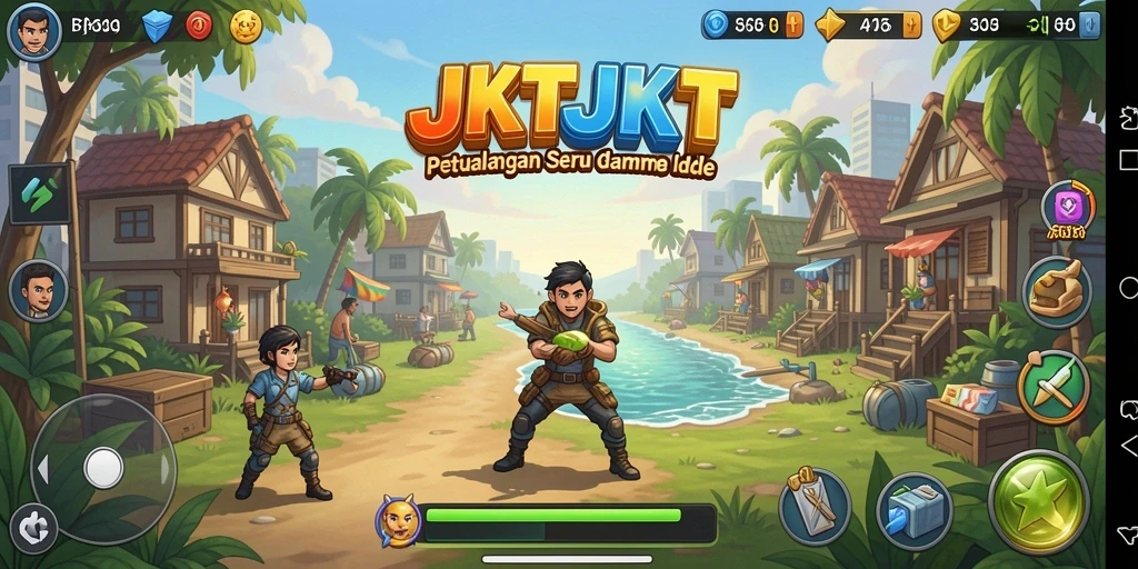 Tampilan gameplay <strong>JKTJKT</strong> yang mengasyikkan dan penuh warna.