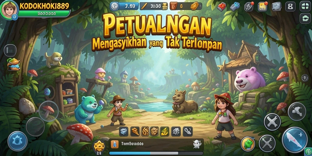 Tampilan gameplay <strong>KODOKHOKI889</strong> saat Anda menjelajahi dunia penuh tantangan.