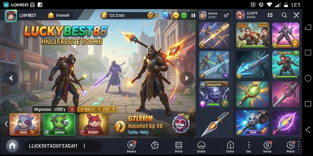 Tampilan antarmuka pengguna LUCKYBEST88 yang intuitif dan menarik.