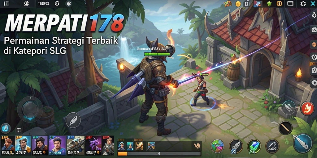 Tangkapan layar gameplay <strong>MERPATI178</strong> yang menunjukkan pertarungan antar pasukan strategis.