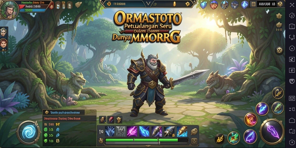 Screenshot gameplay ORMASTOTO menunjukkan aksi seru dalam petualangan MMORPG.