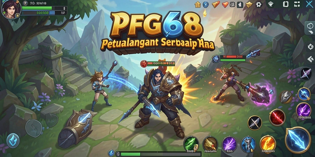Gameplay PGG68 yang menarik dalam dunia fantasi penuh petualangan.