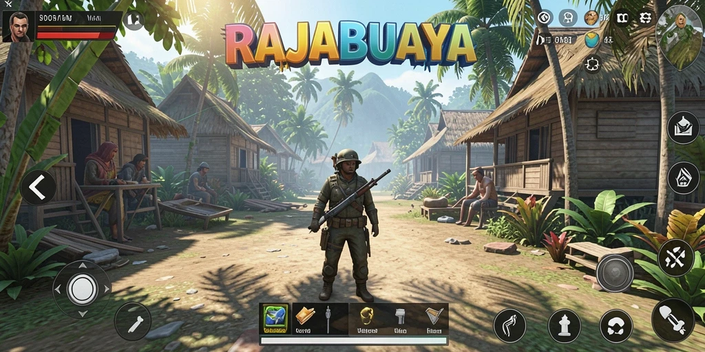 Gameplay menarik RAJABUAYA dengan interaksi karakter yang kaya.