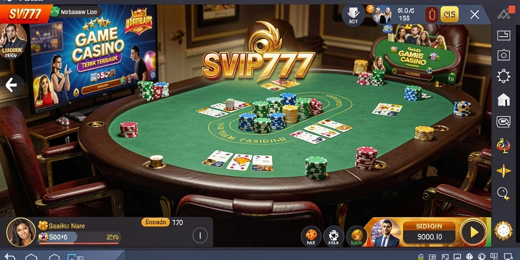 Tampilan gameplay Live Casino di SVIP777 yang menegangkan dan interaktif.