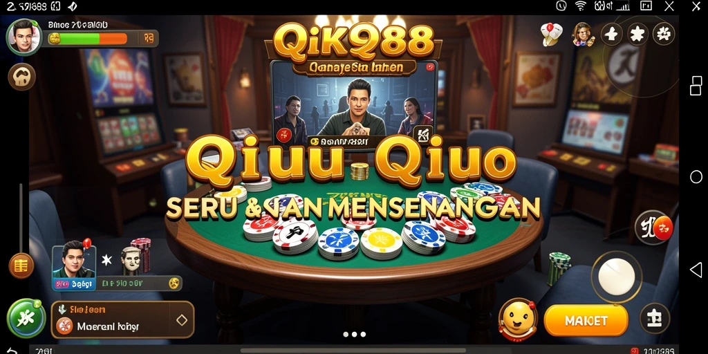 Tampilan gameplay QiuQiu yang seru dan menarik.